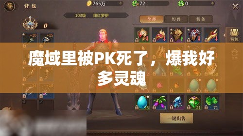 魔域里被PK死了，爆我好多灵魂