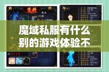 魔域私服有什么别的游戏体验不到的乐趣呢